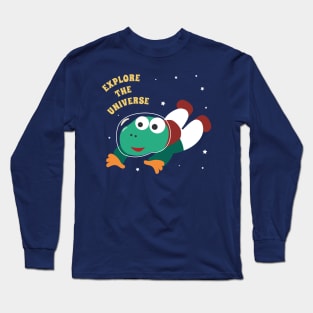 Cute dinosaur astronaut. Long Sleeve T-Shirt